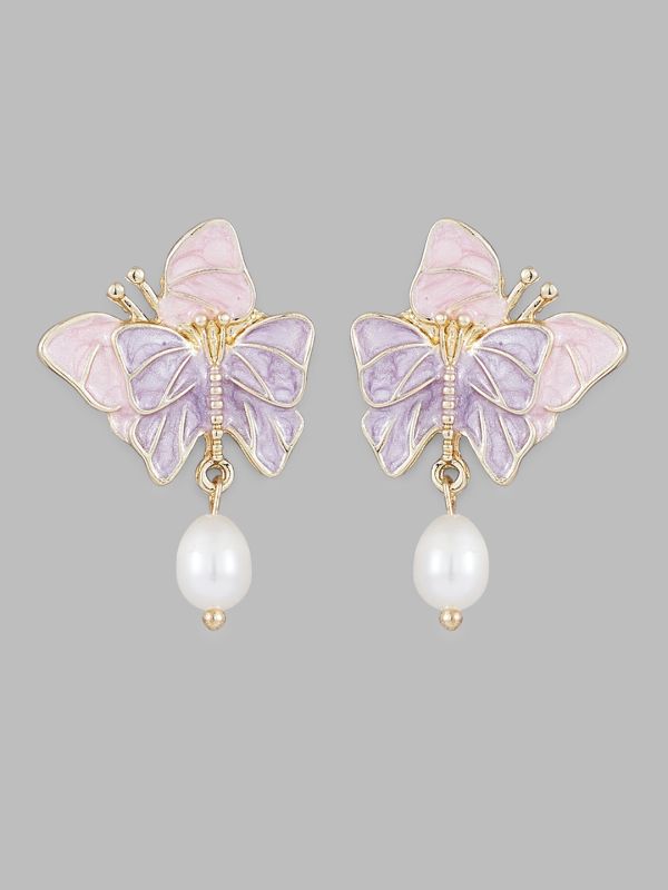 Globus Women Gold-Plated Quirky Drop Earrings