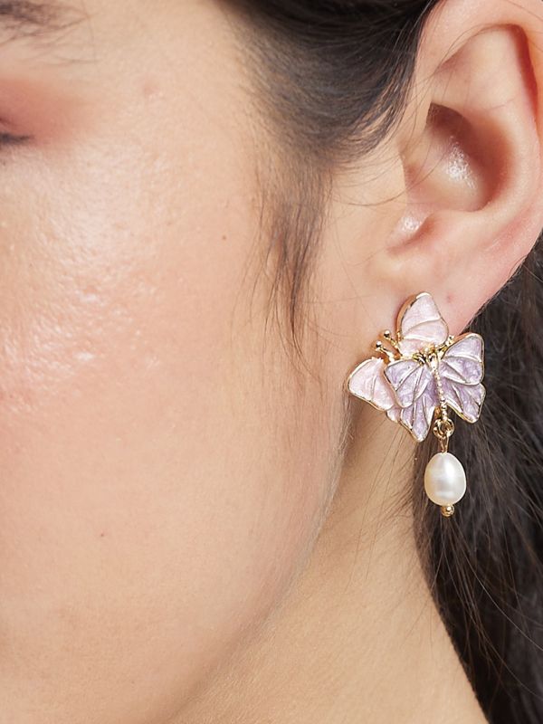 Globus Women Gold-Plated Quirky Drop Earrings