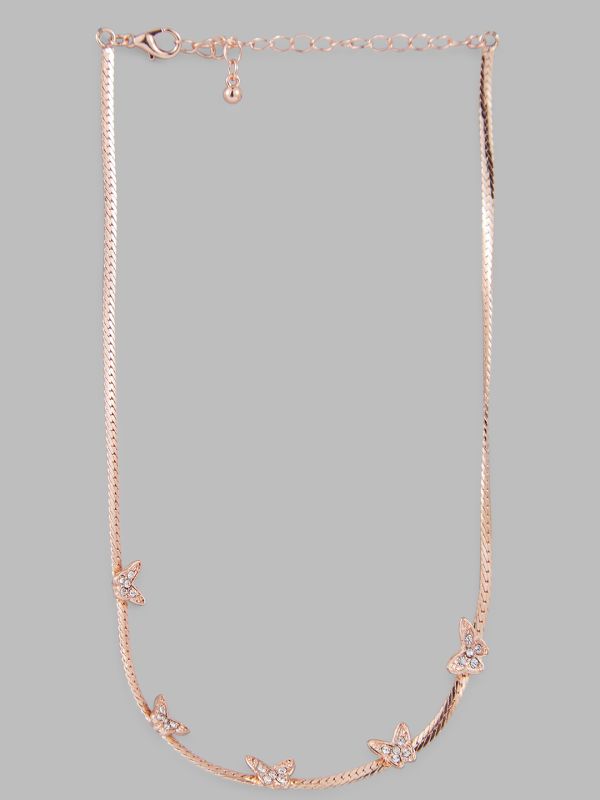 Globus Women Rose Gold-Plated Minimal Necklace