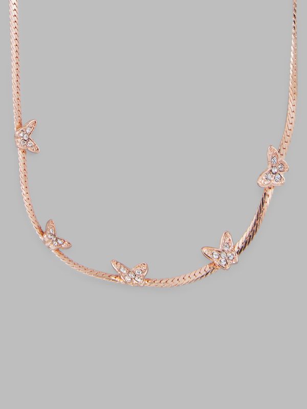 Globus Women Rose Gold-Plated Minimal Necklace