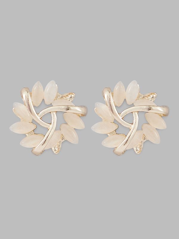 Globus Women Gold-Plated Floral Studs