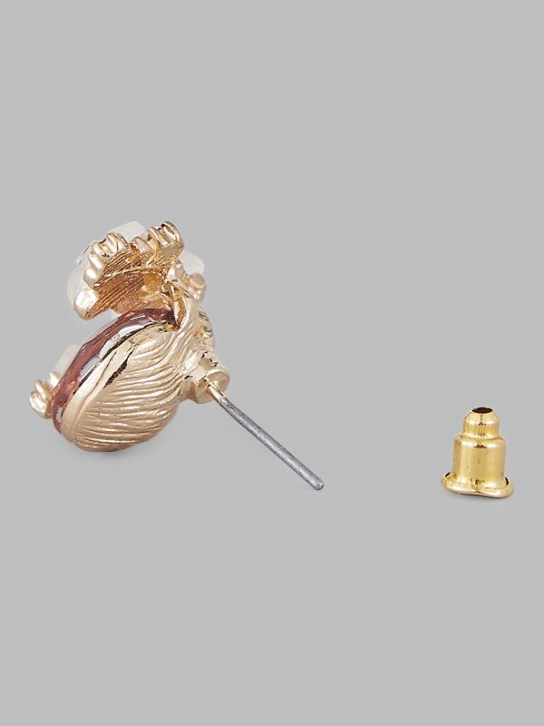 Globus Women Gold-Plated Floral Studs