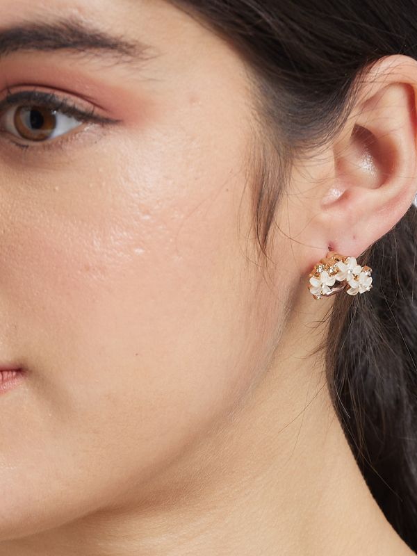 Globus Women Gold-Plated Floral Studs