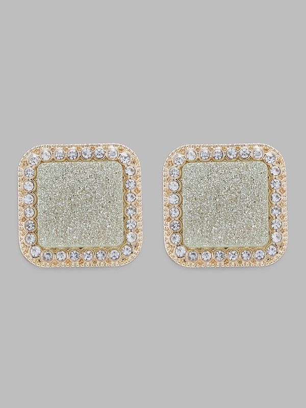 Globus Women Gold-Plated Square Studs