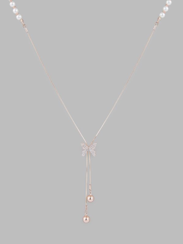 Globus Women Rose Gold-Plated Statement Necklace