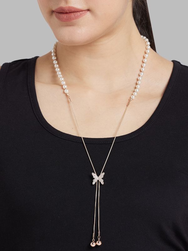 Globus Women Rose Gold-Plated Statement Necklace