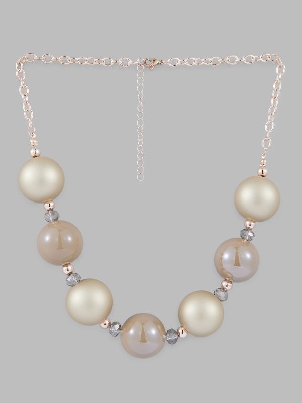 Globus Women Rose Gold-Plated Statement Necklace