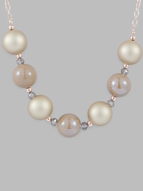 Globus Women Rose Gold-Plated Statement Necklace