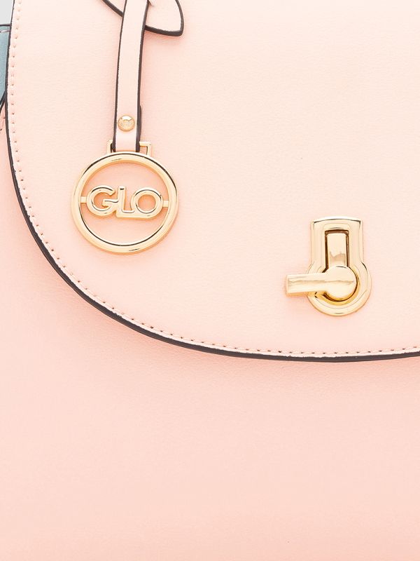 Globus Women Nude Colourblocked Vegan Leather Handheld Bag