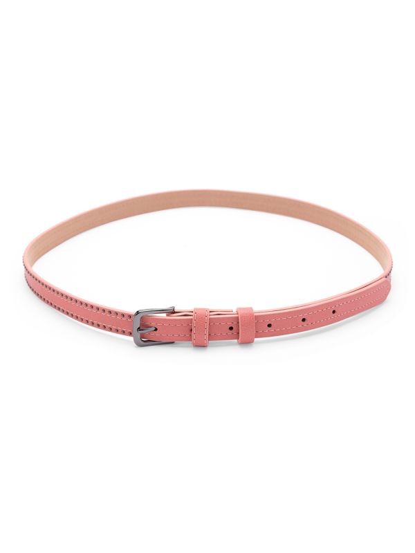 Globus Women Taupe Embellished Slim Fashion Belt