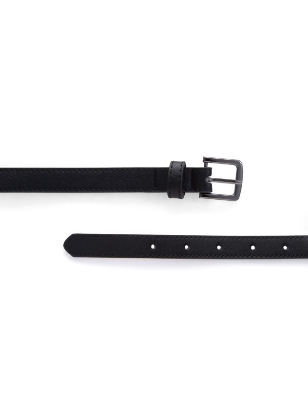 Globus Women Black Embellished Slim Fashion Belt