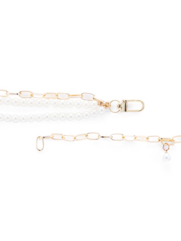 Globus Women Gold Embellished Slim Fashion Belt