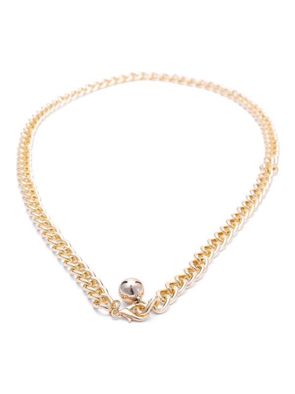 Globus Women Gold Embellished Slim Fashion Belt
