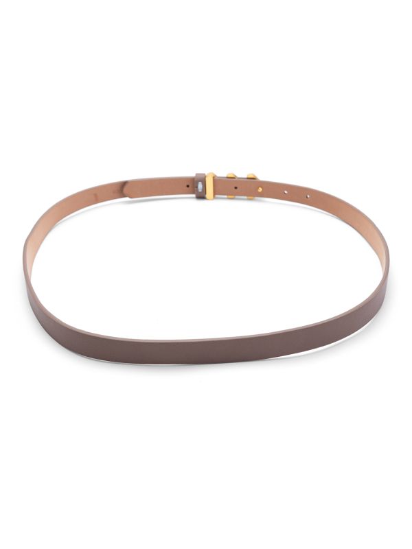 Globus Women Taupe Solid Slim Fashion Belt