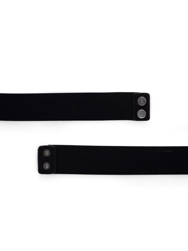 Globus Women Black Solid Wide Fashion Belt