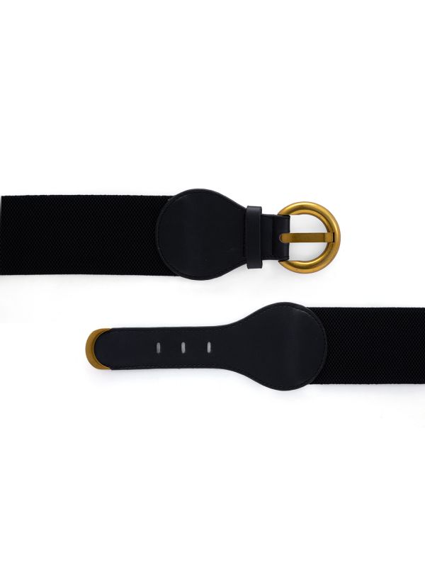 Globus Women Black Solid Wide Fashion Belt