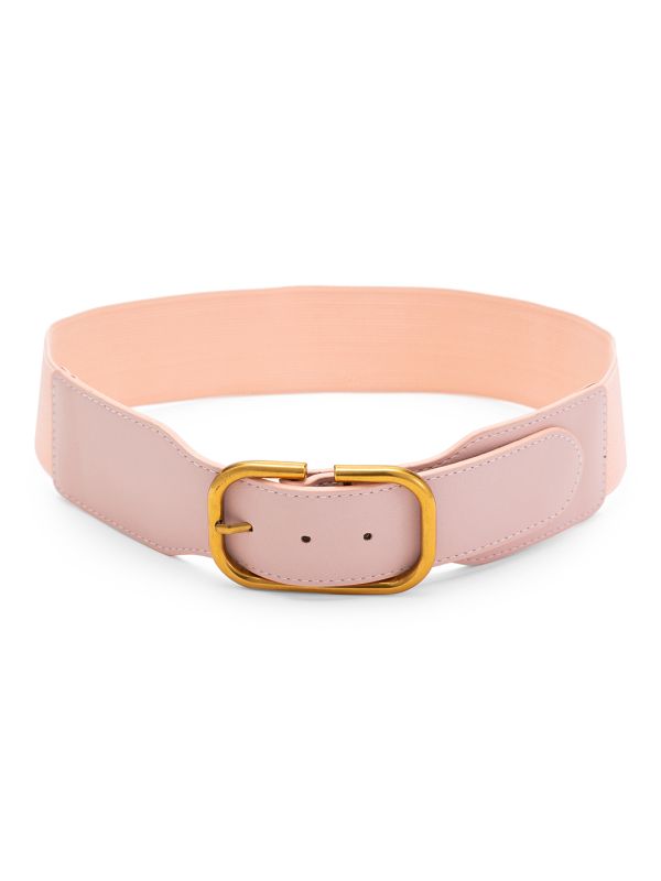 Globus Women Nude Solid Wide Fashion Belt