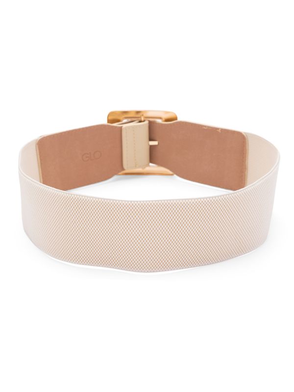 Globus Women Beige Solid Wide Fashion Belt