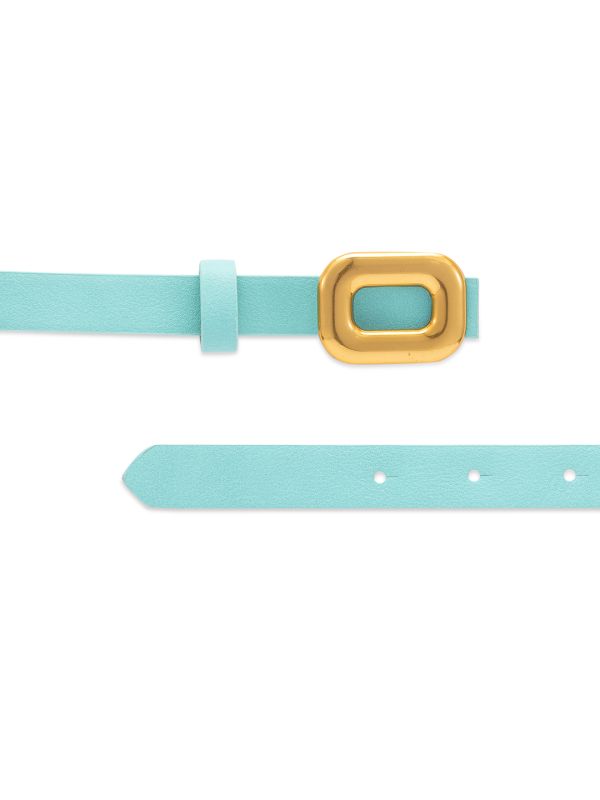 Globus Women Green Solid Slim Fashion Belt