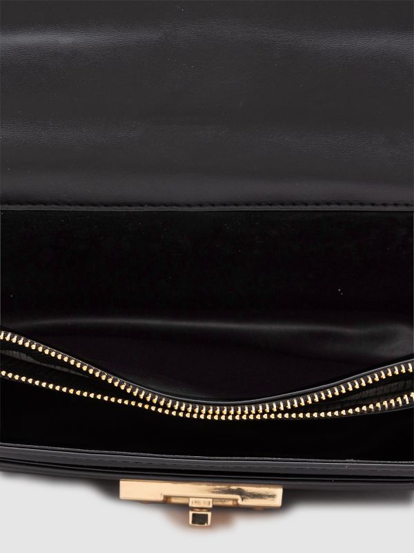 Globus Women Black Embellished Vegan Leather Handheld Bag