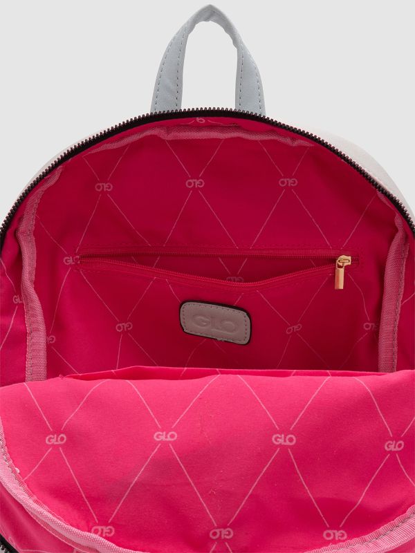 Globus Women Grey Solid Vegan Leather Backpack