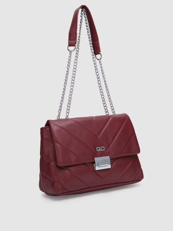 Globus Women Solid Vegan Leather Shoulder Bag