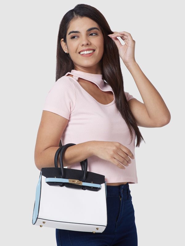 Globus Women Solid Vegan Leather Handheld Bag