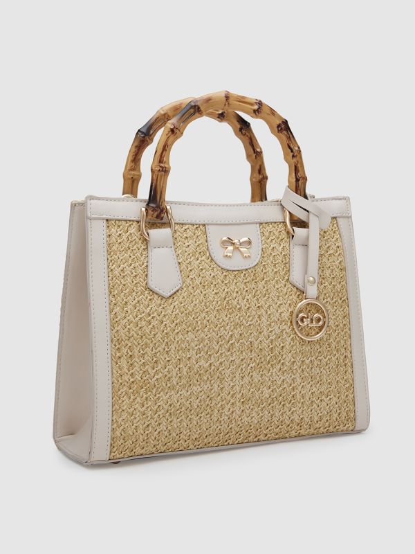Globus Women Textured Vegan Leather Handheld Bag