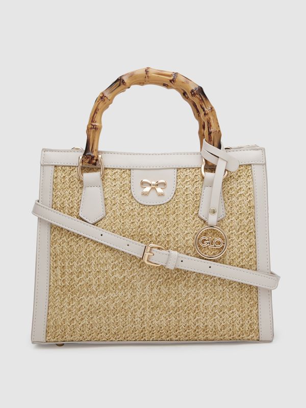 Globus Women Textured Vegan Leather Handheld Bag