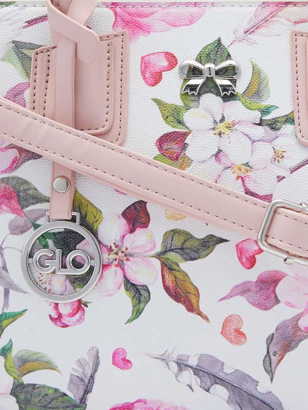 Globus Women Nude Printed Vegan Leather Handheld Bag