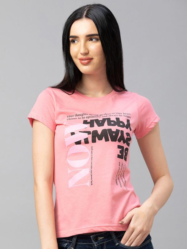 Globus Pink Printed Tshirt