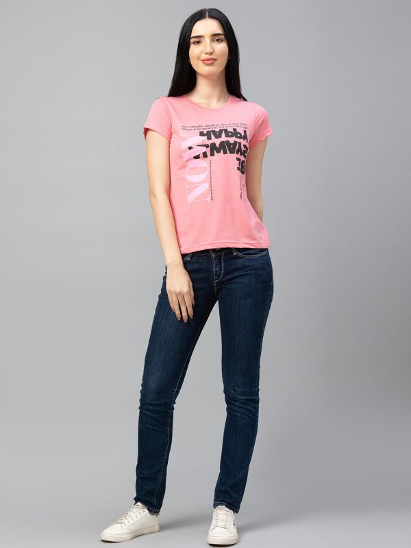 Globus Pink Printed Tshirt