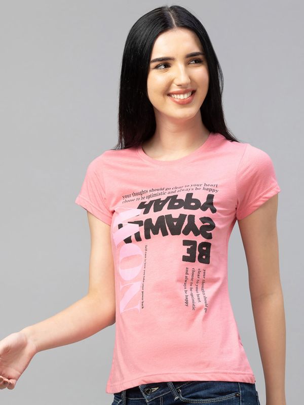 Globus Pink Printed Tshirt