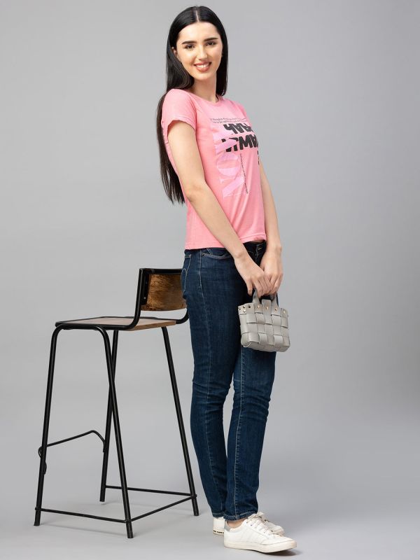 Globus Pink Printed Tshirt