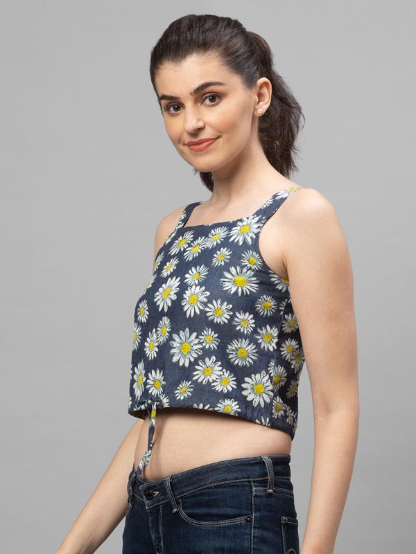 Globus Blue Printed Top