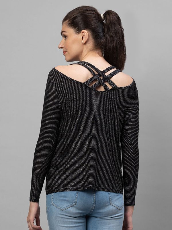 Globus Black Striped Top
