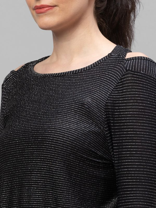 Globus Black Striped Top