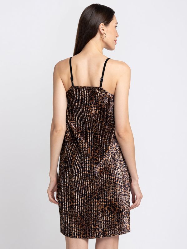 Globus Multi Brown Printed Dress