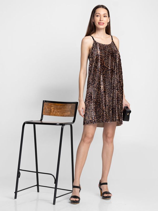 Globus Multi Brown Printed Dress