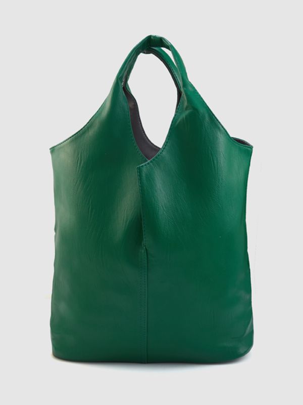 Globus Women Forest Green Solid Casual Hobo Bag