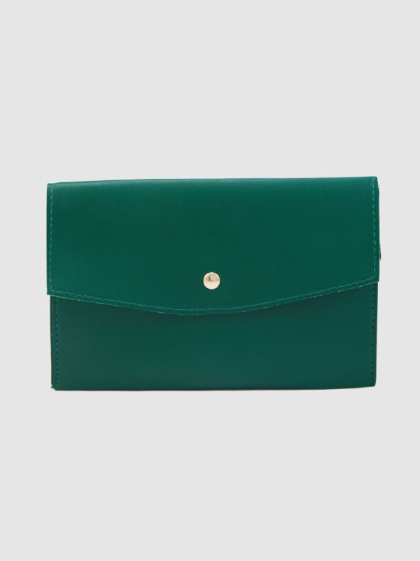 Globus Women Forest Green Solid Casual Hobo Bag