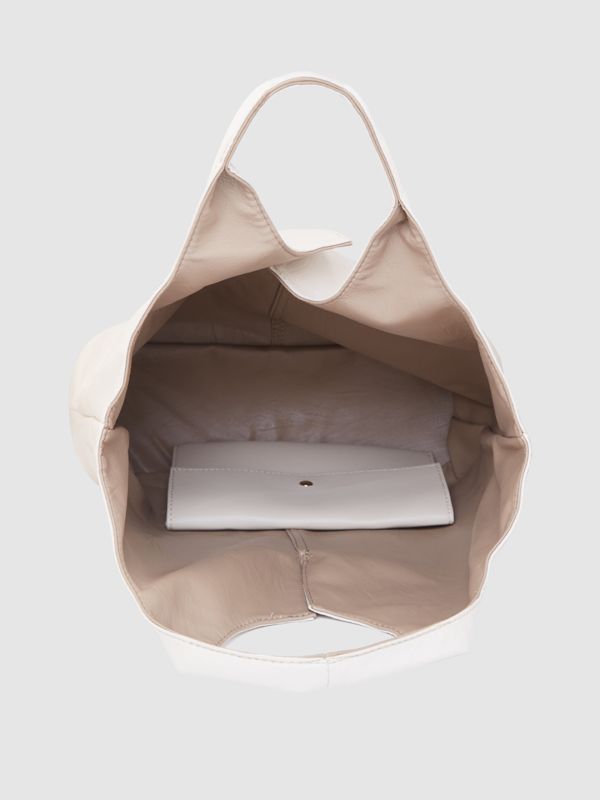 Globus Women Ivory Solid Casual Hobo Bag
