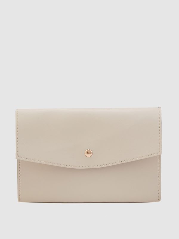 Globus Women Ivory Solid Casual Hobo Bag