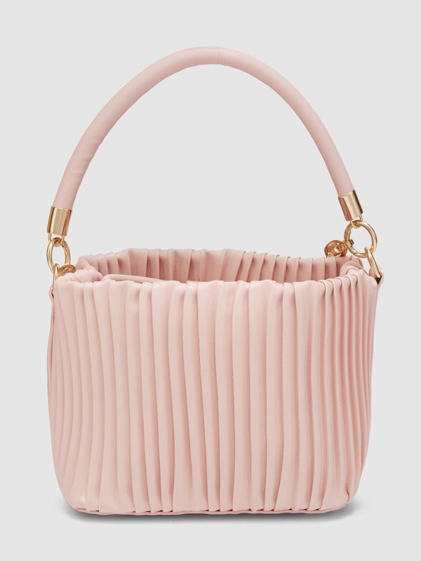 Globus Women Dusty Pink Self Design Party Handheld Bag