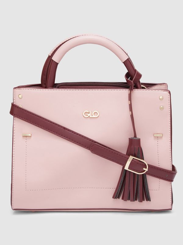 Globus Women Dusty Pink Solid Casual Handheld Bag