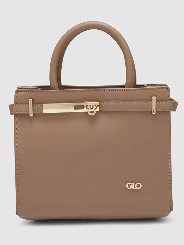 Globus Women Light Brown Solid Casual Handheld Bag
