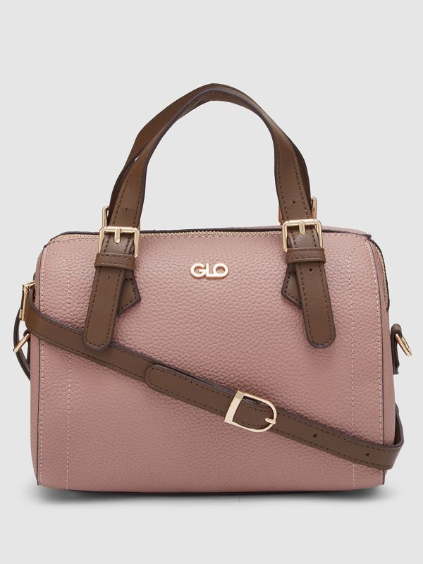 Globus Women Taupe Textured Casual Handheld Bag