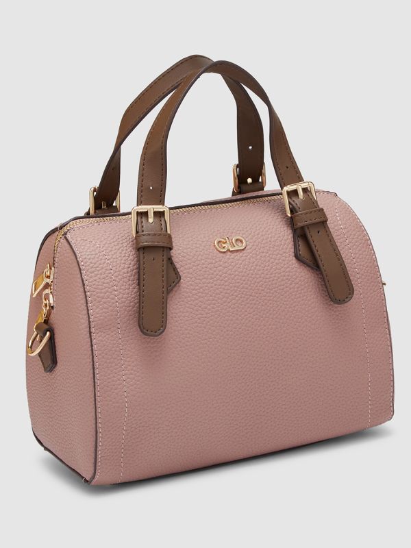 Globus Women Taupe Textured Casual Handheld Bag