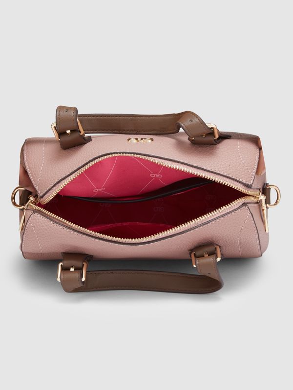 Globus Women Taupe Textured Casual Handheld Bag