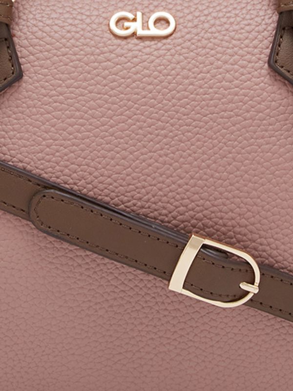 Globus Women Taupe Textured Casual Handheld Bag
